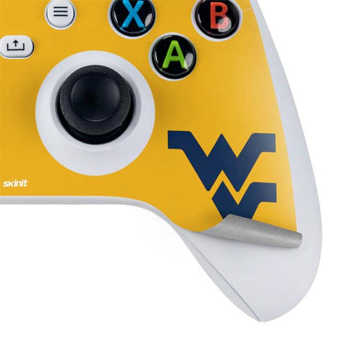 West Virginia University Yellow Background Xbox Series S Controller Skin